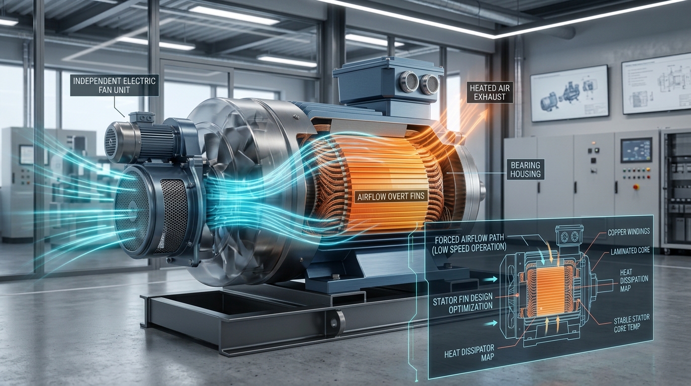 Independent Cooling for Compressor Motor