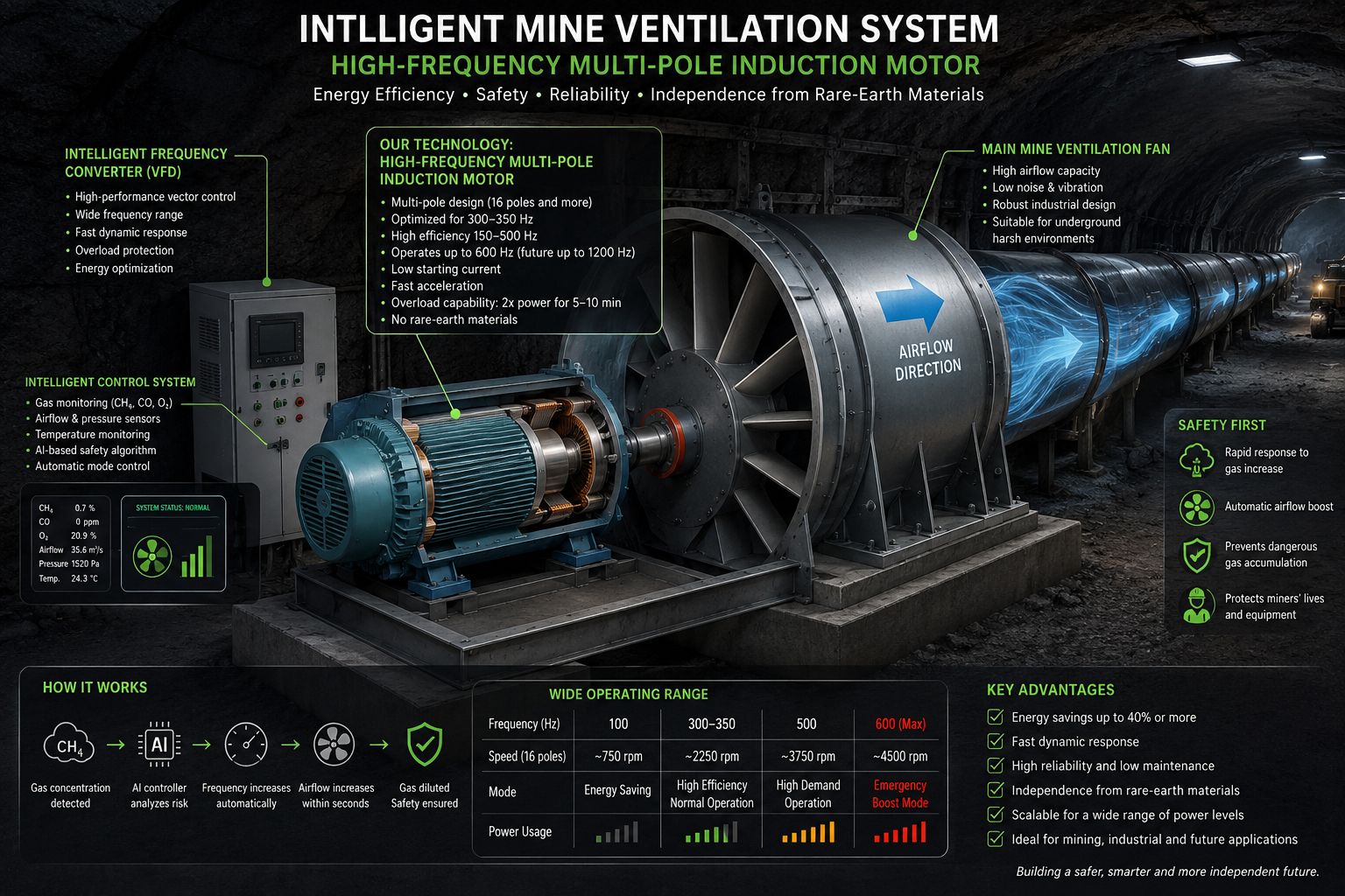 Mine Ventilation Fan System